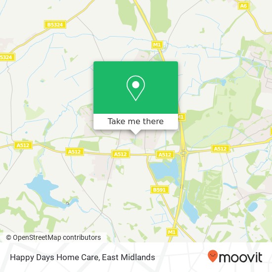 Happy Days Home Care map