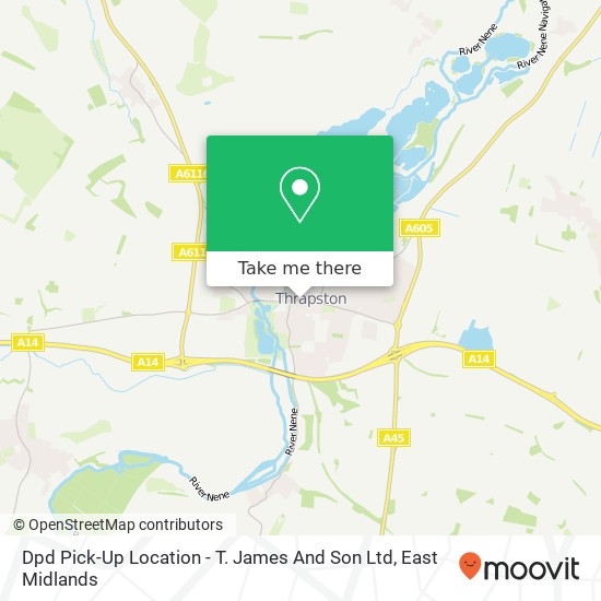 Dpd Pick-Up Location - T. James And Son Ltd map