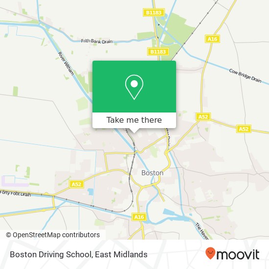 Boston Driving School map