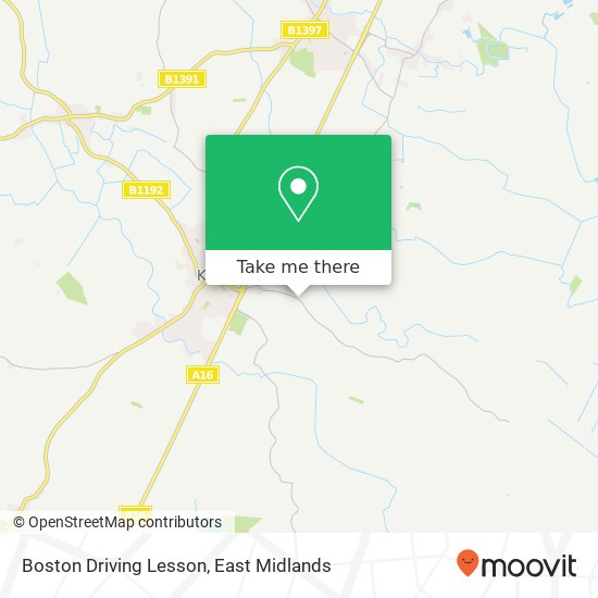 Boston Driving Lesson map