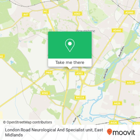 London Road Neurological And Specialist unit map