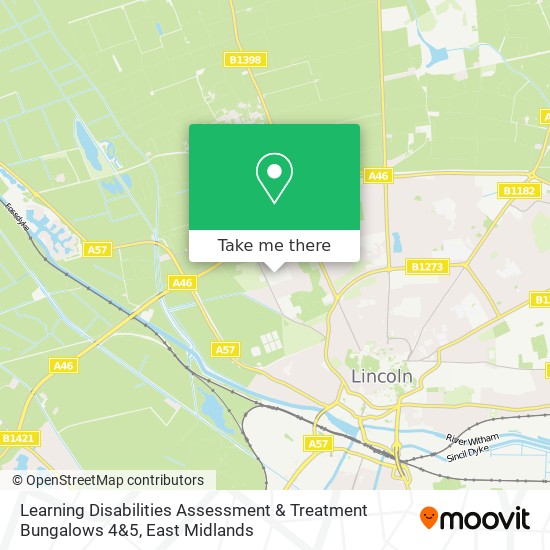 Learning Disabilities Assessment & Treatment Bungalows 4&5 map