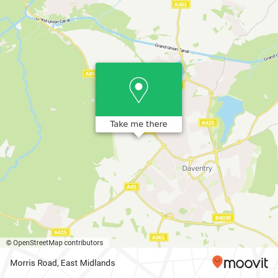 Morris Road map