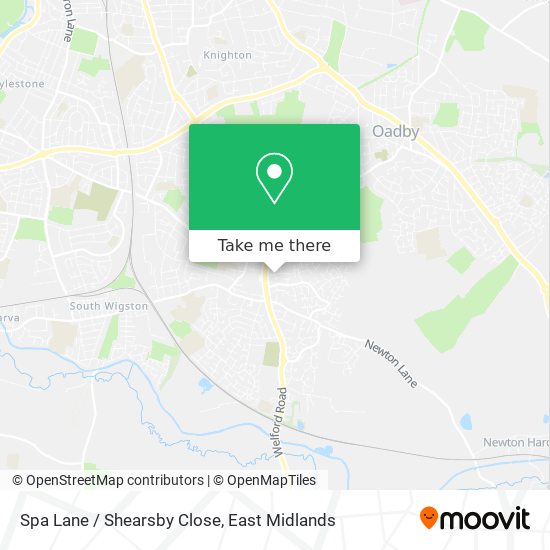 Spa Lane / Shearsby Close map