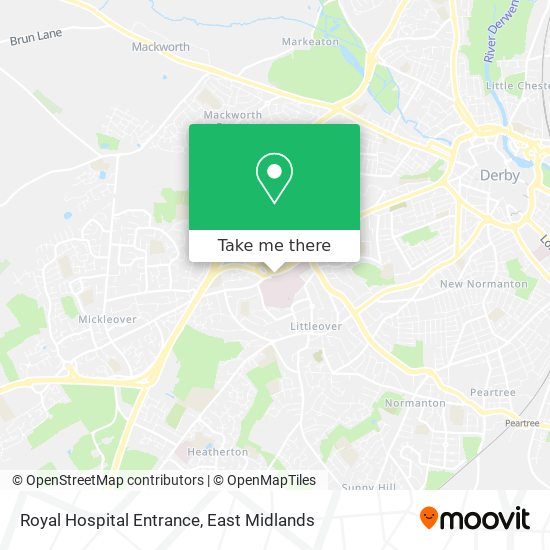 Royal Hospital Entrance map