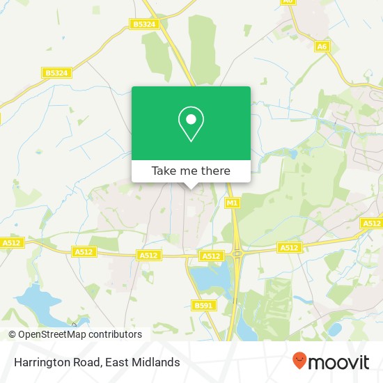 Harrington Road map