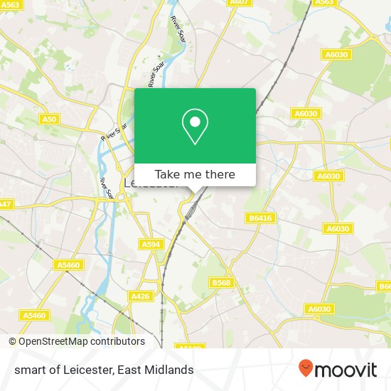 smart of Leicester map