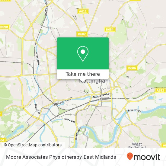 Moore Associates Physiotherapy map