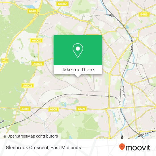 Glenbrook Crescent map