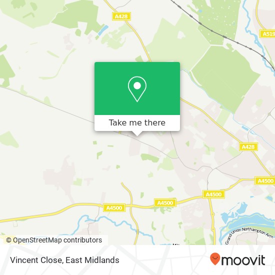 Vincent Close map