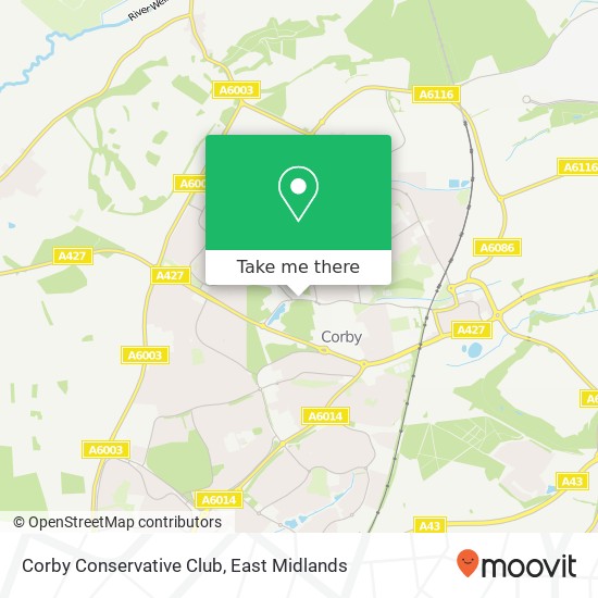 Corby Conservative Club map