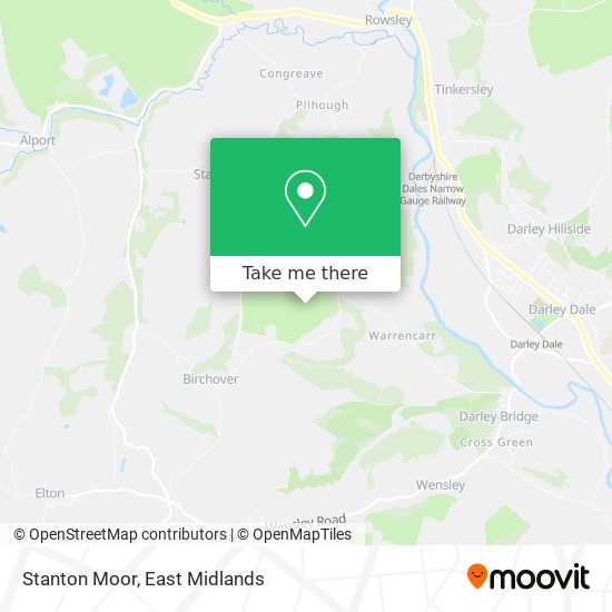 Stanton Moor map