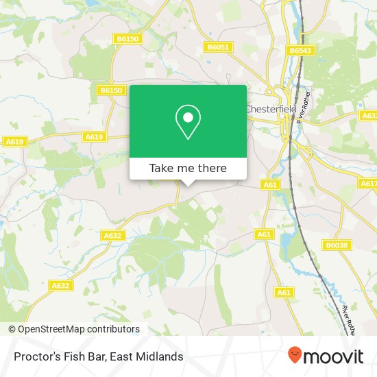 Proctor's Fish Bar map
