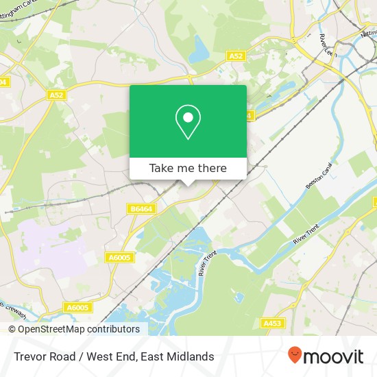 Trevor Road / West End map