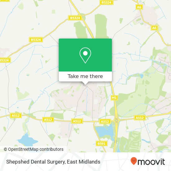 Shepshed Dental Surgery map