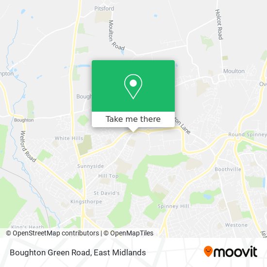 Boughton Green Road map