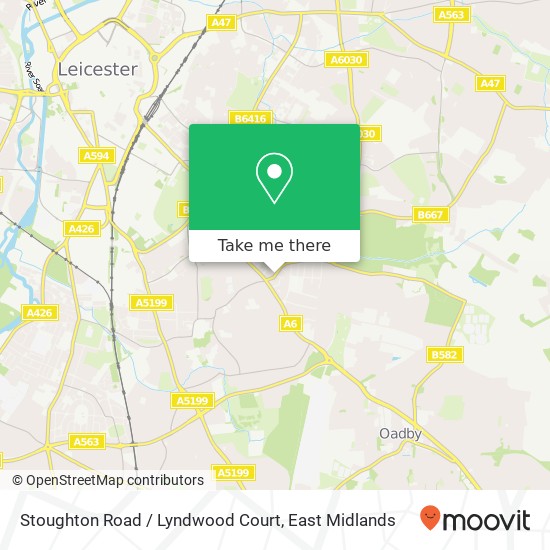 Stoughton Road / Lyndwood Court map