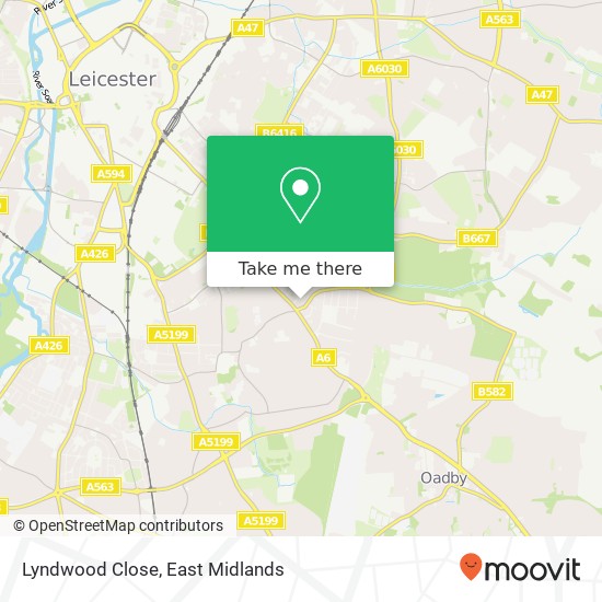 Lyndwood Close map