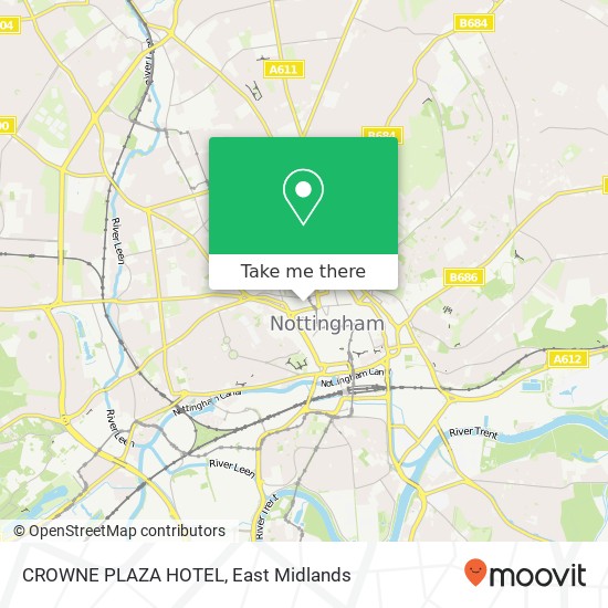 CROWNE PLAZA HOTEL map