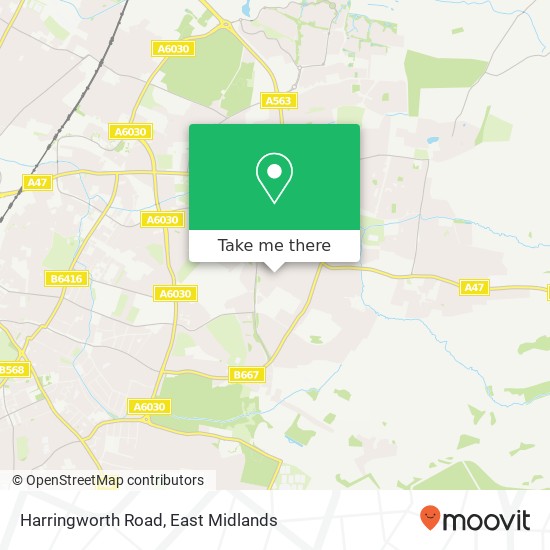 Harringworth Road map