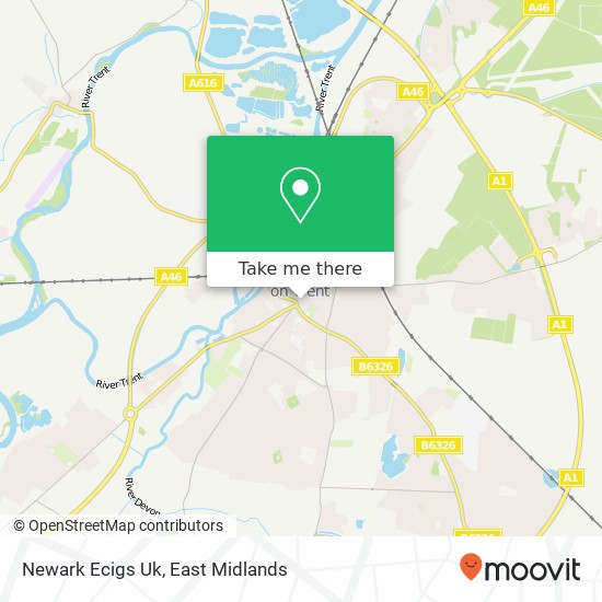 Newark Ecigs Uk map