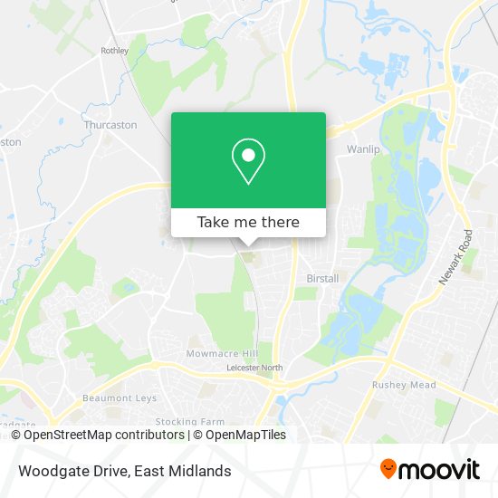 Woodgate Drive map