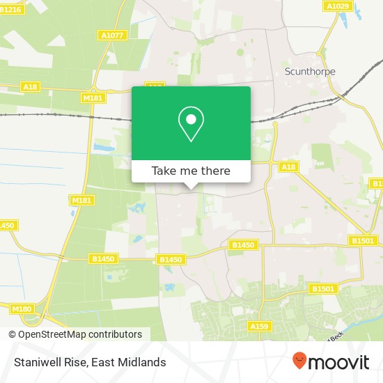 Staniwell Rise map