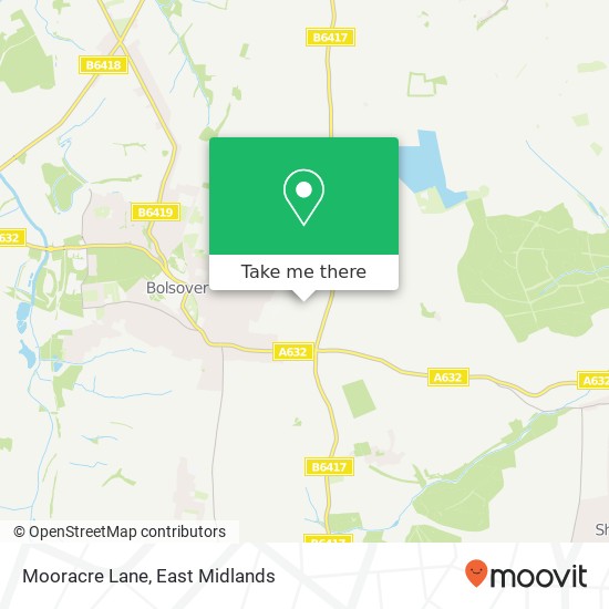 Mooracre Lane map