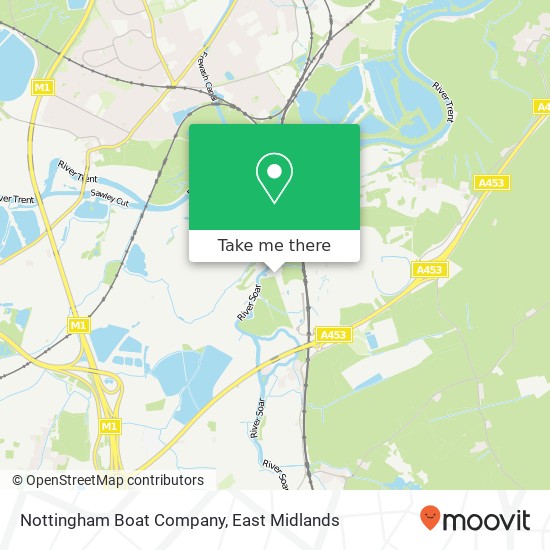 Nottingham Boat Company map