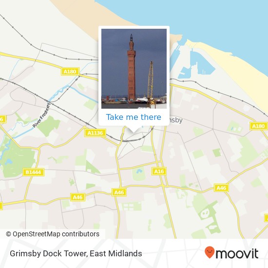 Grimsby Dock Tower map