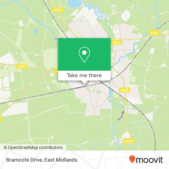 Bramcote Drive map