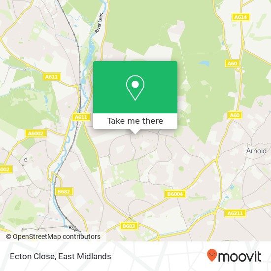 Ecton Close map