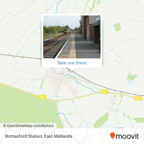Bottesford Station map