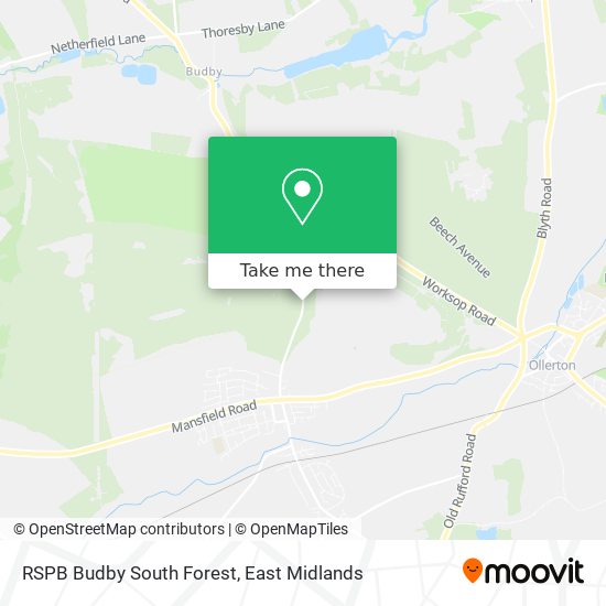 RSPB Budby South Forest map