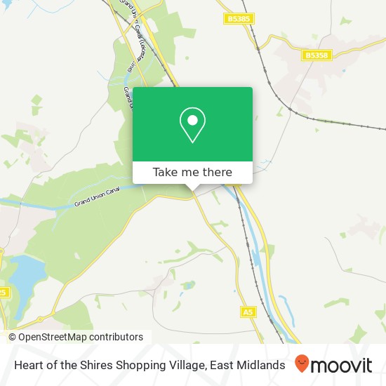 Heart of the Shires Shopping Village map