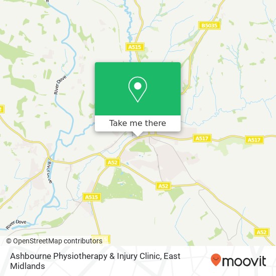 Ashbourne Physiotherapy & Injury Clinic map