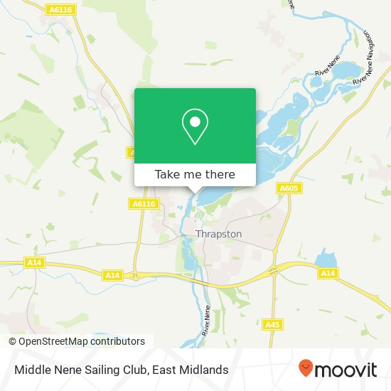 Middle Nene Sailing Club map