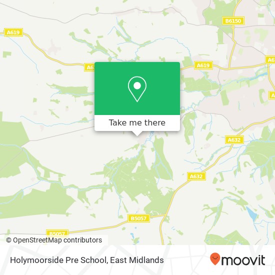 Holymoorside Pre School map