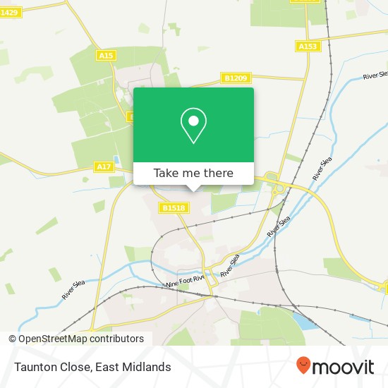 Taunton Close map