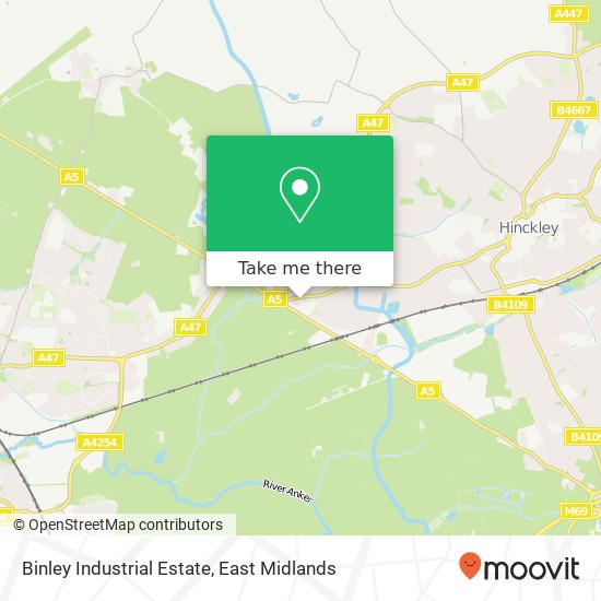 Binley Industrial Estate map