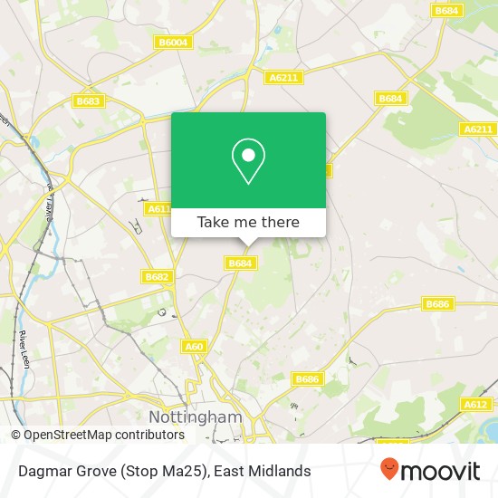 Dagmar Grove (Stop Ma25) map
