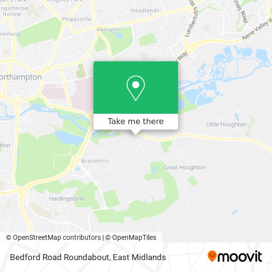 Bedford Road Roundabout map