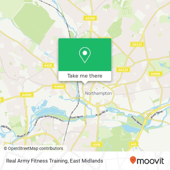 Real Army Fitness Training map