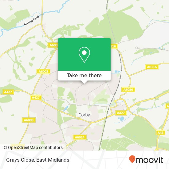 Grays Close map