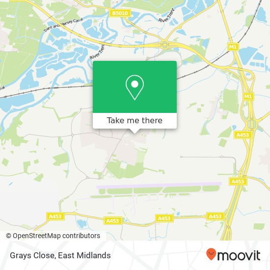 Grays Close map