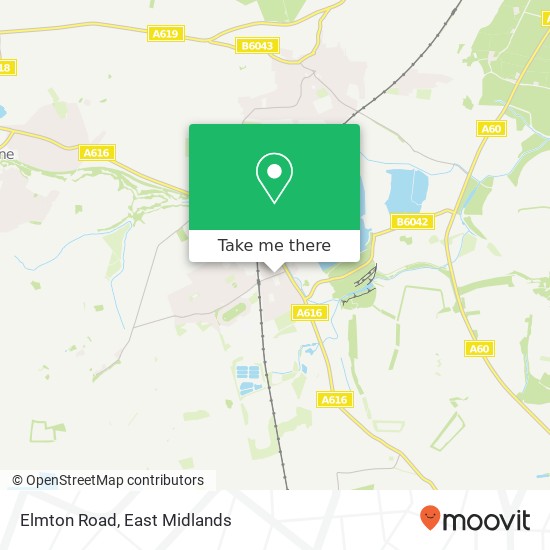 Elmton Road map