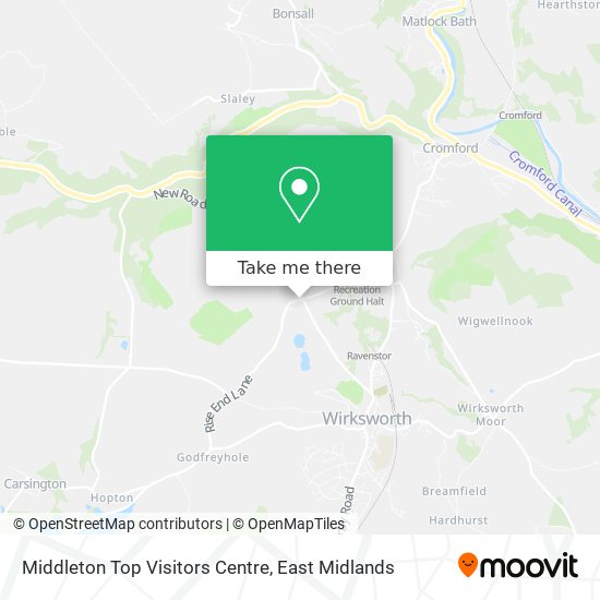 Middleton Top Visitors Centre map