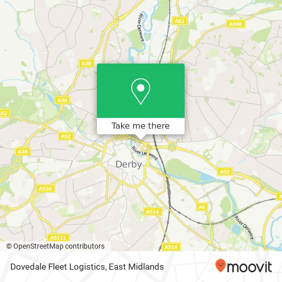 Dovedale Fleet Logistics map