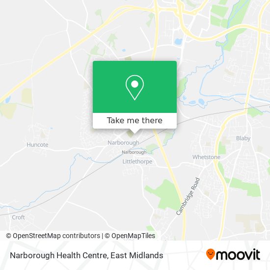 Narborough Health Centre map