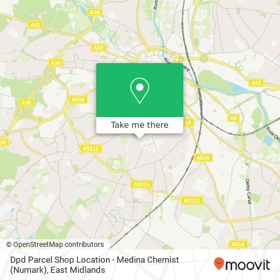 Dpd Parcel Shop Location - Medina Chemist (Numark) map